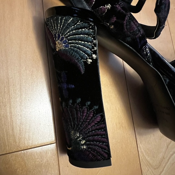 Giuseppe Zanotti Velvet Slingback Pumps. Size 37.5 - Picture 2 of 6